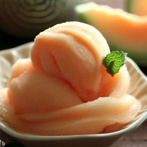 Cantaloupe-sorbet
